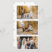 Minimalistisch frohe Weihnachten 3 Fotos Moderne (Vorne/Hinten)