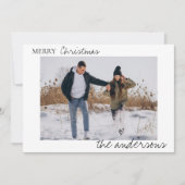 Minimalistisch frohe Weihnachten Einfach Elegantes (Vorderseite)