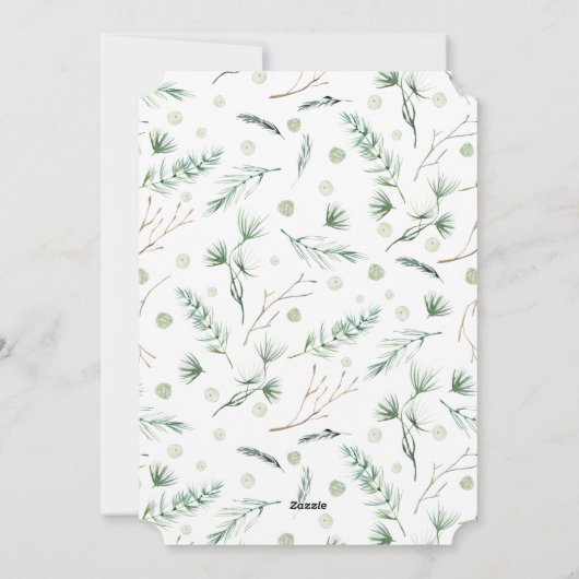 Minimalistisch Frohe Weihnachten Foto (Rückseite)