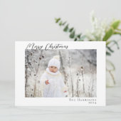 Minimalistisch Frohe Weihnachten Foto (Stehend Vorderseite)