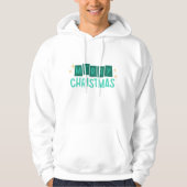 Minimalistisch frohe Weihnachten Hoodie (Vorderseite)