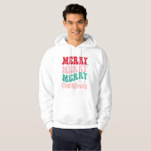 Minimalistisch frohe Weihnachten Hoodie (Vorne ganz)
