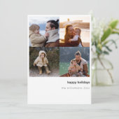 Minimalistisch frohe Weihnachten kühl vier Foto Gr (Stehend Vorderseite)