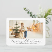 Minimalistisch frohe Weihnachten Modernes Foto (Stehend Vorderseite)