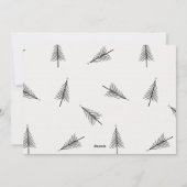 Minimalistisch frohe Weihnachten Modernes Foto (Rückseite)