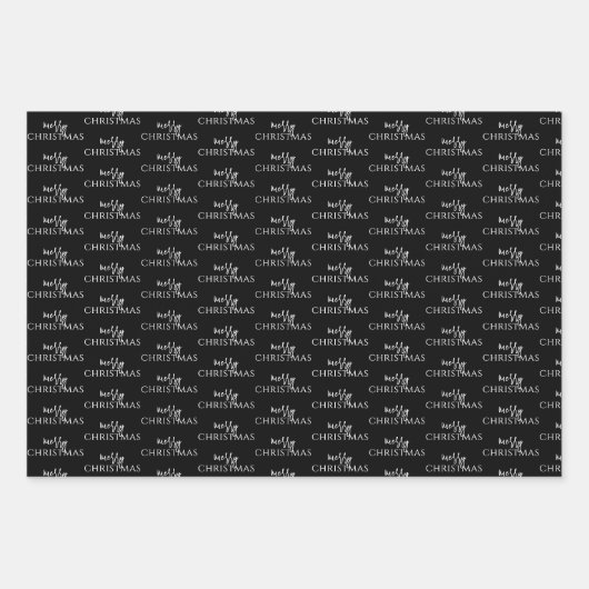 Minimalistisch frohe Weihnachten und Abstrakter Ba Geschenkpapier Set (Vorderseite 3)