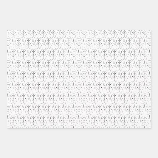 Minimalistisch frohe Weihnachten und Abstrakter Ba Geschenkpapier Set (Vorderseite 2)