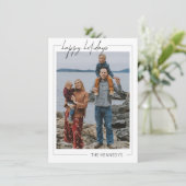 Minimalistisch Frohe Weihnachtsgrüße Karte (Stehend Vorderseite)