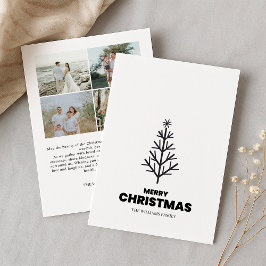 Minimalistisch Frohe Weihnachtskarte Feiertagskarte