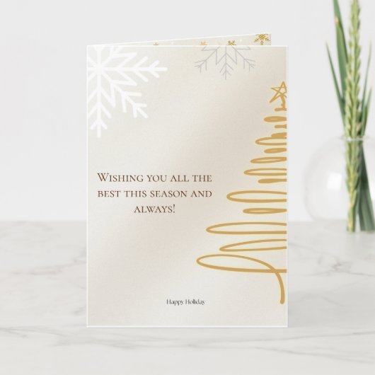 Minimalistisch Frohe Weihnachtskarte Karte (Vorderseite)