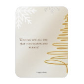 Minimalistisch Frohe Weihnachtskarte Magnet (Vertikal)