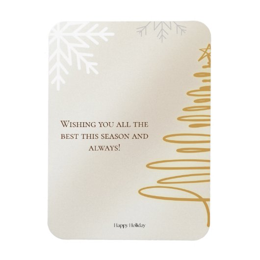 Minimalistisch Frohe Weihnachtskarte Magnet (Vertikal)