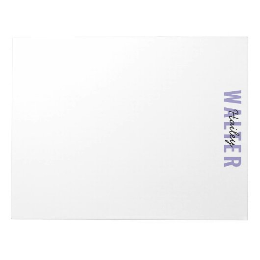 Minimalistisch für den Office- oder Privatgebrauch Notizblock (Vorderseite)