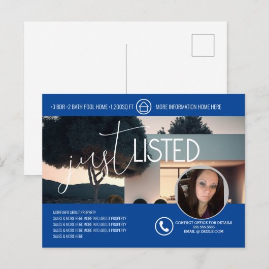 Minimalistisch für den Verkauf von Zuhause börsenn Postkarte (Vorne/Hinten)