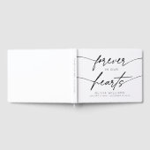 Minimalistisch für immer in unserem Herzen einfach Gästebuch (Voll)