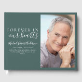 Minimalistisch für immer in unserem Herzen Foto Be Gästebuch (Vorderseite)