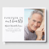 Minimalistisch für immer in unserem Herzen Foto Be Gästebuch (Vorderseite)