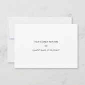 Minimalistisch für meine Mutter auf meiner Hochzei (Rückseite)