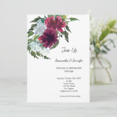 Minimalistisch Gay LGBGQ QR Code Blumenhochzeit Einladung (Stehend Vorderseite)