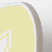 Minimalistisch-Gelb-Monogramm Pickleball Schläger (Linke Seite)