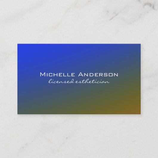 Minimalistisch-gelbe Falte Visitenkarte (Vorderseite)