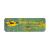 Minimalistisch Gelbe Wildblume Foto Personalisiert (Vorne)