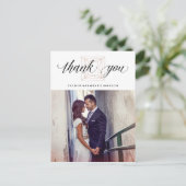 Minimalistisch Geometric Diamond Wedding Vielen Da Postkarte (Stehend Vorderseite)