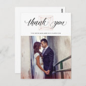 Minimalistisch Geometric Diamond Wedding Vielen Da Postkarte (Vorne/Hinten)