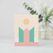 Minimalistisch geometrisch feiertagspostkarte (Stehend Vorderseite)