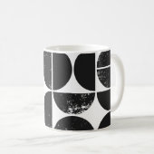 Minimalistisch geometrisch: Skandinavische Halbkre Kaffeetasse (VorderseiteRechts)