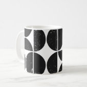 Minimalistisch geometrisch: Skandinavische Halbkre Kaffeetasse (Vorderseite Links)