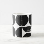 Minimalistisch geometrisch: Skandinavische Halbkre Kaffeetasse (Mittel)
