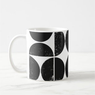 Minimalistisch geometrisch: Skandinavische Halbkre Kaffeetasse