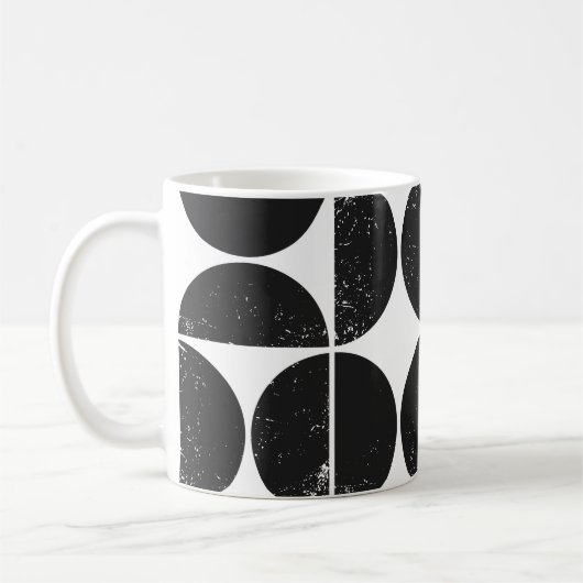 Minimalistisch geometrisch: Skandinavische Halbkre Kaffeetasse (Links)