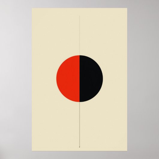 Minimalistisch geometrische Abstrakte Vektorgrafik Poster (Vorne)