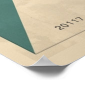 Minimalistisch geometrische Abstrakte Vektorgrafik Poster (Ecke)