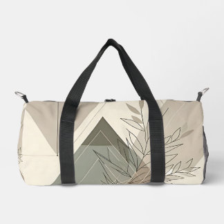 Minimalistisch Geometrische Natur Inspiriert Duffle Bag