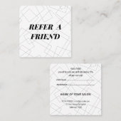 Minimalistisch geometrische Referenzkarten Empfehlungskarte (Vorne/Hinten)