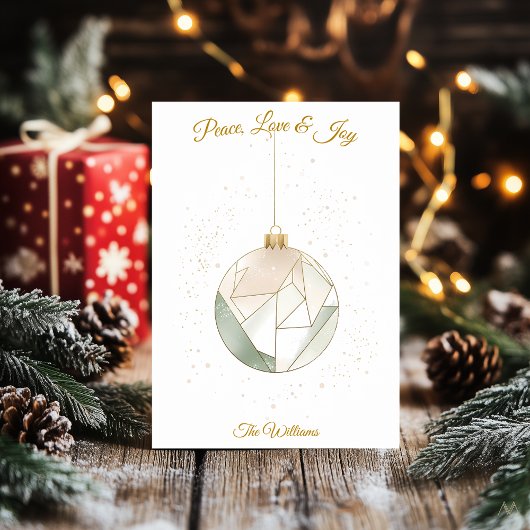 Minimalistisch Geometrische Weihnachtskarte Einladung