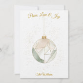 Minimalistisch Geometrische Weihnachtskarte Einladung (Vorderseite)