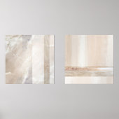 Minimalistisch geometrischer neutraler Abstrakter  Bilderwand Sets (Vorderseite)