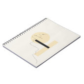 Minimalistisch Geometrisches Abstraktes Notebook Notizblock (Linke Seite)
