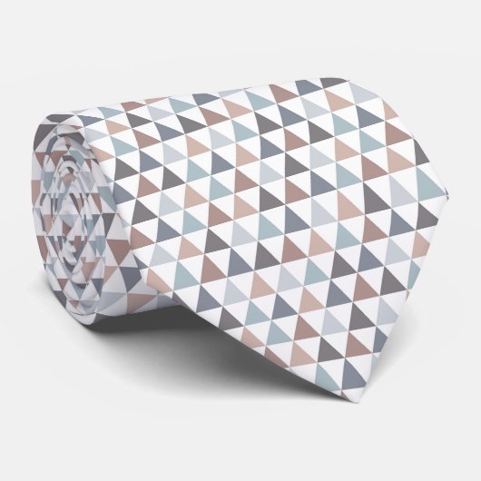 Minimalistisch geometrisches Muster Neck Tie Krawatte (Gerollt)