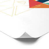 Minimalistisch Geometrisches Planiersystem Poster (Ecke)