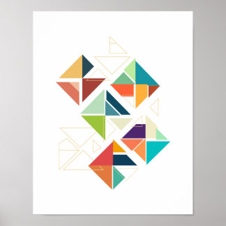 Minimalistisch Geometrisches Planiersystem Poster