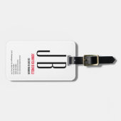 Minimalistisch Gepäckanhänger (Vorderseite horizontal)