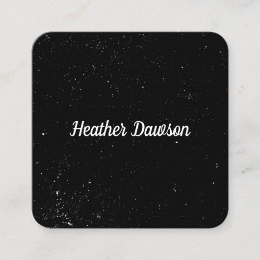 Minimalistisch (gesprenkelt) quadratische visitenkarte (Vorderseite)