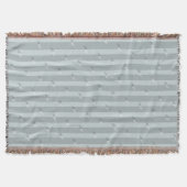 Minimalistisch gestreifte moderne Jacquard-Sondera Decke (Vorderseite)