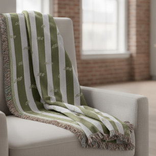 Minimalistisch gestreifte moderne Jacquard-Sondera Decke