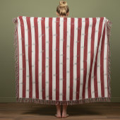 Minimalistisch gestreifte moderne Jacquard-Sondera Decke